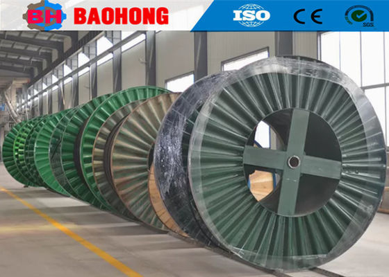 Corrugated Flange Type Steel Cable Reeling Drum Stable Structure